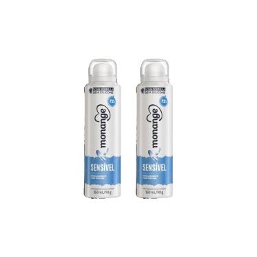 Imagem de Desodorante Aero Monange 150ml Sensivel-Kit C/2un
