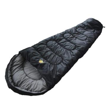 Imagem de Guepardo, Saco de Dormir, Ultralight, Poliéster de , Temperaturas 5°C a 15°C, Compacto e Confortável, Ideal para Camping e Aventuras ao Ar Livre, Preto