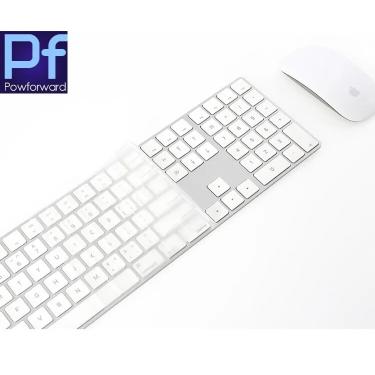Imagem de Para apple imac teclado mágico com teclado numérico mq052ll/a a1843 mla22l/a a1644 silicone teclado