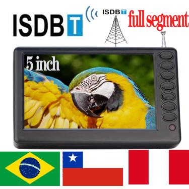 Imagem de LEADSTAR-D5 Mini TV Digital recarregável  portátil  segmento completo  bateria decodificadora  TV de