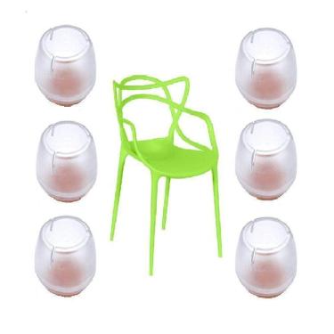 Imagem de Kit 8 Sapata De Silicone Semirrígido Pé Cadeira Mesa 12-16Mm