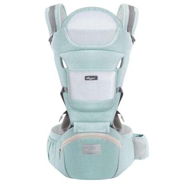 Imagem de Mochilas Canguru Portador Ergonômico Carregador De Bebê 3 Em 1 (Verde)