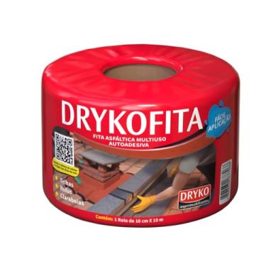 Imagem de Fita Adesiva Aluminizada Terracota 10CM X 10M Rolo DRYKO