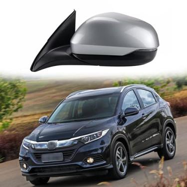 Imagem de Conjunto de espelho lateral do motorista adequado para HONDA Vezel HRV XRV Acessórios de espelho retrovisor 2014 2015 2016 2017 Conjunto de espelhos retrovisores de porta lateral (8 fios)