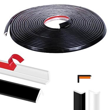 Imagem de Retire e cole o acabamento da borda do azulejo em forma de L de 20 m, moldagem de canto externo, acabamento de vinil, acabamento externo, moldagem de borda para banheiro, azulejo, backsplash,