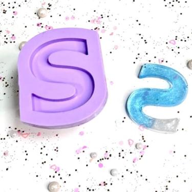 Imagem de Confeitaria dos Moldes, R182 Molde de silicone letra S resina decorar