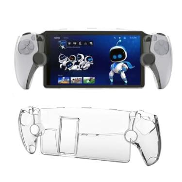 Imagem de Capa transparente para PC para portal PS5, capa protetora à prova de choque com manga de controlador de console de jogos antiarranhões de suporte para Portal/925
