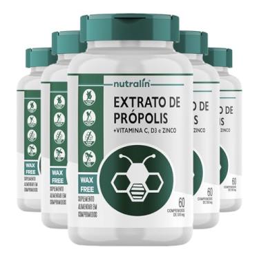 Imagem de Extrato Própolis + Vitamina C/D + Zinco Nutralín 60Comprimidos 5un