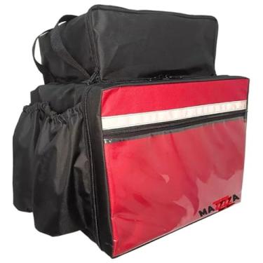 Imagem de Mochila Bag Completa Em Nylon para Motoboy Delivery com ISOPOR 45L - Bordô