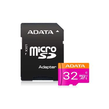 Imagem de Cartão de Memória Micro SD 32GB Adaptador SD Adata Classe 10 UHSI AUSDH32GUICL10RA1