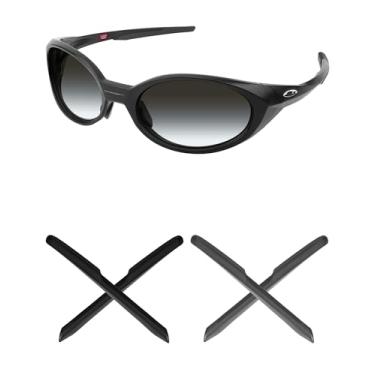 Imagem de Mryok 2 pares de meias de substituição para óculos de sol Oakley Eye Jacket Redux OO9438 - Cinza e Preto