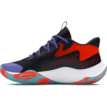 Imagem de Under Armour Tênis de basquete unissex adulto Jet '23, (008) preto/azul celeste, preto, 42 BR