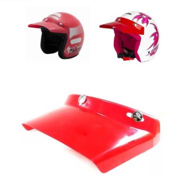 Imagem de Pala Aba Capacete Tork Liberty Two (piruzinho) Vermelho - Polivisor