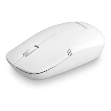 Imagem de Mouse Sem Fio Light Conexão Usb 1200dpi 3 Botões Design Slim Branco - 