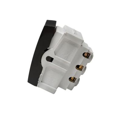 Imagem de Modulo Interruptor Paralelo Recta Gloss Grafite Blux
