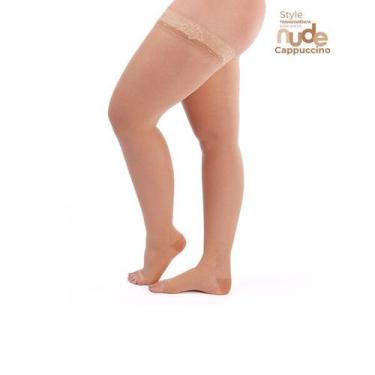 Imagem de Meia 7/8 EVER Sheer 782 Nude AD 20-30 MMHG Sigvaris Aberta, Cappuccino