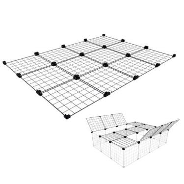 Imagem de Teto ou Fundo para Cercado Aramado Pet 90x120cm com Telas e Conectivos