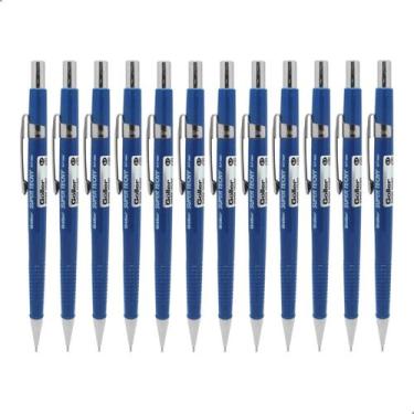 Imagem de Kit 12 Lapiseira 0.7mm Tecnica Profissional Com Borracha Trabalho Estu