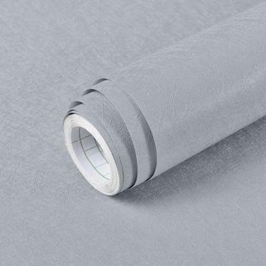 Imagem de Papel de Parede Rabiscado Cinza 500x60cm Lavavel Texturizado Adesivo P