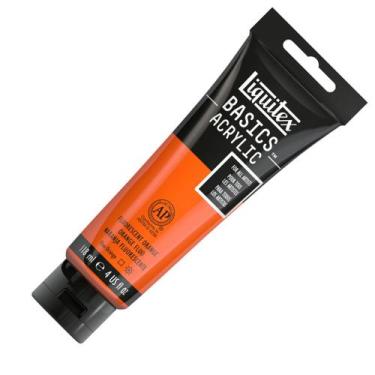 Imagem de Tinta Acrílica Liquitex Basics 118ml 982 Fluorescent Orange
