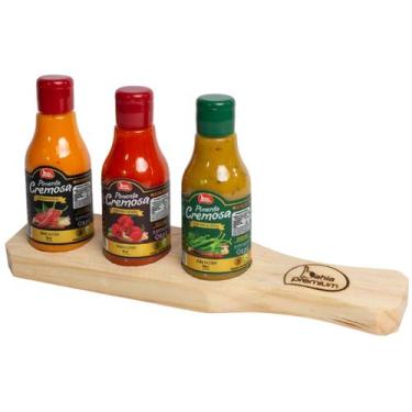 Imagem de Molho Pimeta Cremosa Bahia Premium Kit 3 unid. 80ml + Régua Sabores Ca