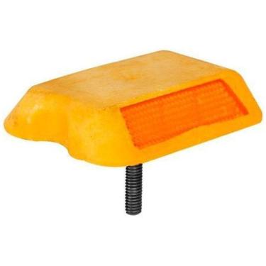 Imagem de Tacha Tachinha Bi-Direcional Amarela 11X8X2Cm