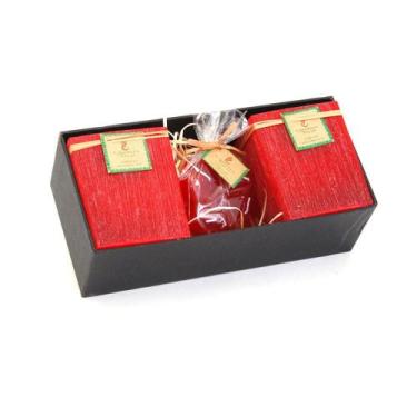 Imagem de Kit Luminárias Quadradas com Vela Coração - Candella