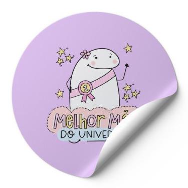 Imagem de 120 Etiquetas Adesivos Redondos Meme Bentô Dias Das Mães Melhor Mãe Do