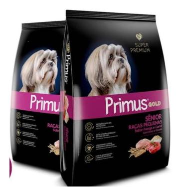 Imagem de Ração primus gold senior raças pequenas e mini sabor frango e carne co