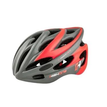 Imagem de Capacete High One Volcano New C/luz  Cinza Vermelho Tam. M