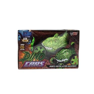 Imagem de Dakott Carros de acrobacias de RC para crianças – Brinquedos de dinossauro, carro de controle remoto, rotação de 360 graus, brinquedos de carro de corrida de monstros para crianças pequenas, presentes