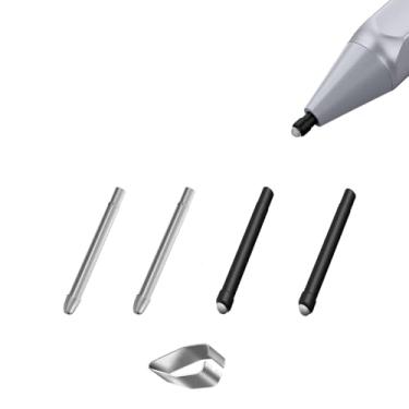 Imagem de Pontas de metal + pontas de caneta HB para Surface Pen, pontas de reposição Realititcs Pencil Like Refill serve para Microsoft Surface Pro 7 6 5 4 Series (modelo: 1776/1770) Surface Laptop Stylus Pen,