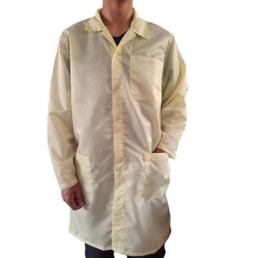 Imagem de Jaleco Avental ESD Dissipativo Antiestático Amarelo - Statron, Amarelo