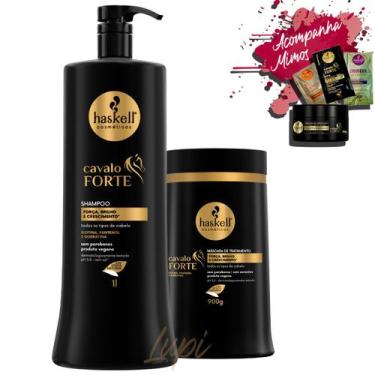 Imagem de Kit Haskell Cavalo Forte Shampoo 1l + Mascara 1kg