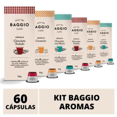Imagem de 60 Cápsulas Para Nespresso  Café Baggio  Chocolate Trufado, Menta e Ca