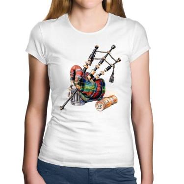 Imagem de Baby Look Algodão Gaita de Foles - Foca na Moda, Branco, GG