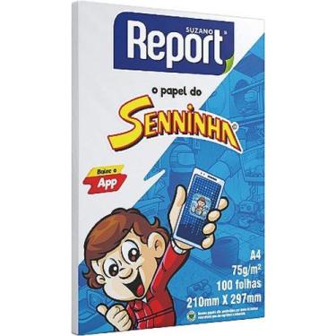 Imagem de Sulfite a4 senninha report 100 fls branco