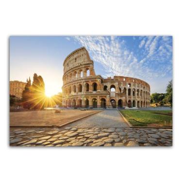 Imagem de Placa Decorativa MDF Itália Coliseum Viagem 30x40cm - Quartinhos
