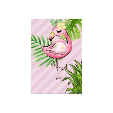 Imagem de Painel De Festa Vertical 1,50 x 2,20 - Flamingo Tropical Rosa 005 - Vi