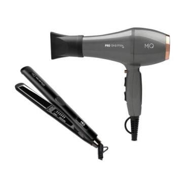 Imagem de Kit mq - secador mq pro digital íon 2400w 127v + chapinha prancha mq p