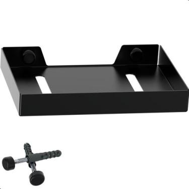 Imagem de Suporte Porta Sabonete Para Banheiro de Parede Preto Plus - MetalCromo