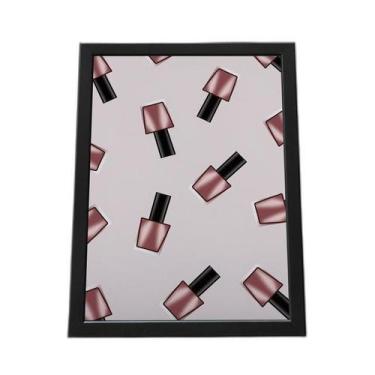 Imagem de Quadro Com Moldura Salão De Beleza, Maquiagem, Esmaltes - Quadros Tac