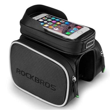 Imagem de Pochete Para Bicicleta Rock Bros Impermeável Dois Lados
