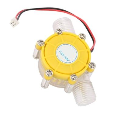 Imagem de Micro Gerador Micro-hidro Gerador de Energia Hidrelétrica Amarelo Dc Bomba de Fluxo de água Com Turbina Estrutura Sólida (F50 12V amarelo transparente)