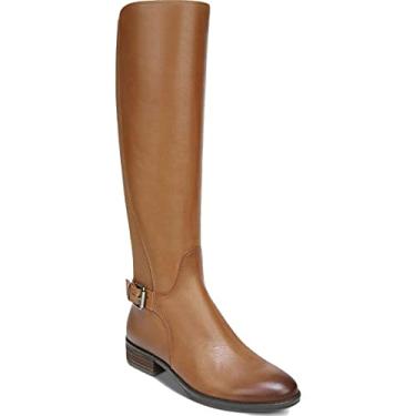 Imagem de Sam Edelman Bota feminina de couro Paxten, cano alto, cano alto, castanho 38, M, Marrom