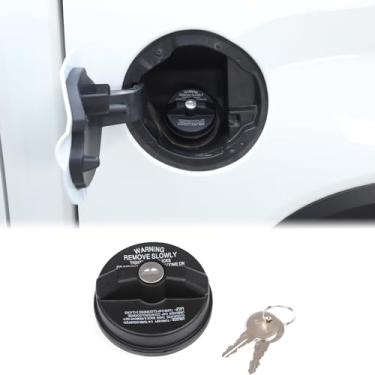 Imagem de Aunginsy Tampa de reposição para tanque de combustível com tampa de bloqueio antirroubo compatível com Toyota Tundra 2022-2025 tampa do tanque de combustível para porta de carro com trava de gás tampa