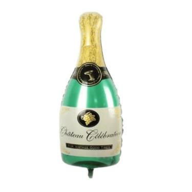 Imagem de Balão Metalizado Garrafa de Champagne 51x100cm Ano Novo - PB Festas