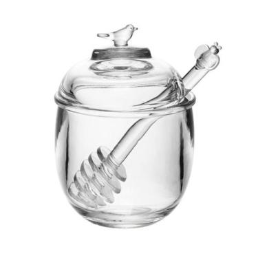 Imagem de Meleira Bird com Tampa e Pegador em Cristal Ecológico 150ml - Wolff