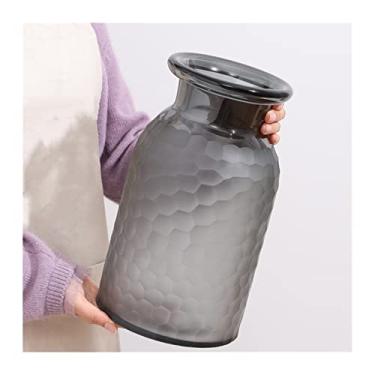 Imagem de Vaso Luz de luxo e alta qualidade nórdico simples vaso de vidro decoração sala estar arranjo flor aquicultura hotel decoração suave modelo decoração do quarto Vaso de flores(Grande)