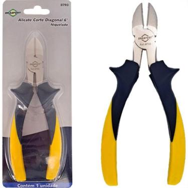 Imagem de Alicate Corte Diagonal Brasfort 6'' Profissional Niquelado - 8793 - BR